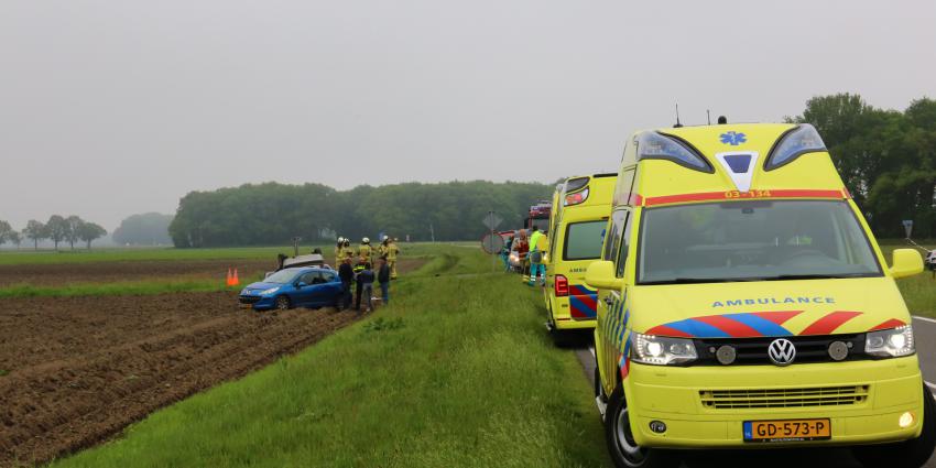 Foto van aanrijding bij Sleen