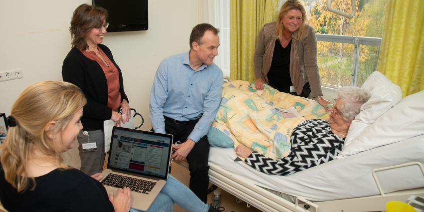 Cardiologen onderzoeken kwetsbare ouderen in zorginstelling