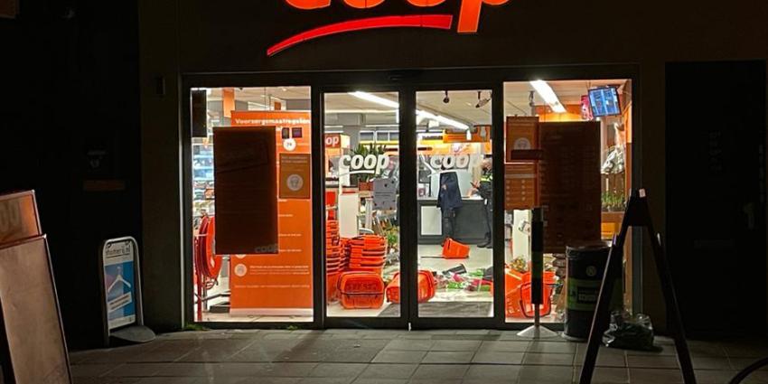 Ravage in overvallen supermarkt