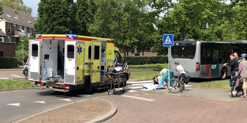 Foto van hulpverleners bij ongeval