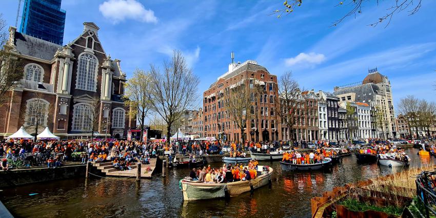 Ook op het water werd er koningsdag gevierd