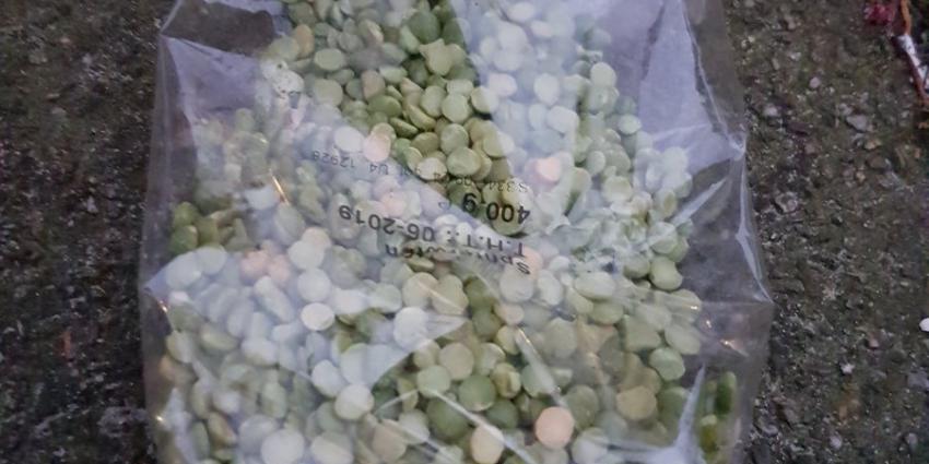 Zak met drugs blijkt zak met spliterwten