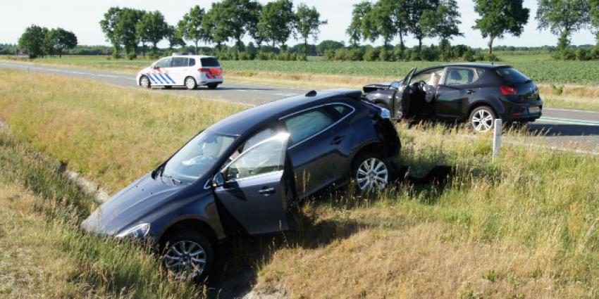 Kop-staartbotsing in file N34 bij Odoorn