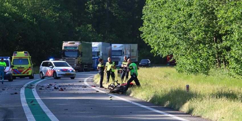 Motorrijder komt om bij ongeval op N34