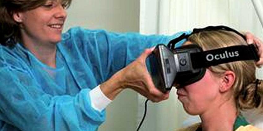 Brandwondencentrum Martini Ziekenhuis test virtual realitybril tegn pijn
