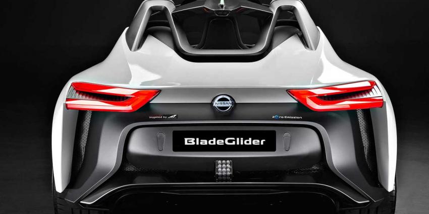Elektrisch prototype Nissan BladeGlider op Spelen in Rio de Janeiro