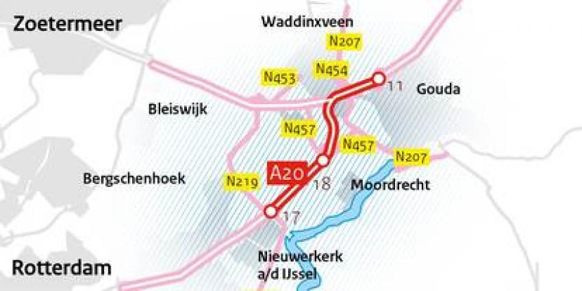 Schultz start aanpak fileknelpunt A20 Nieuwerkerk a/d IJssel - Gouda