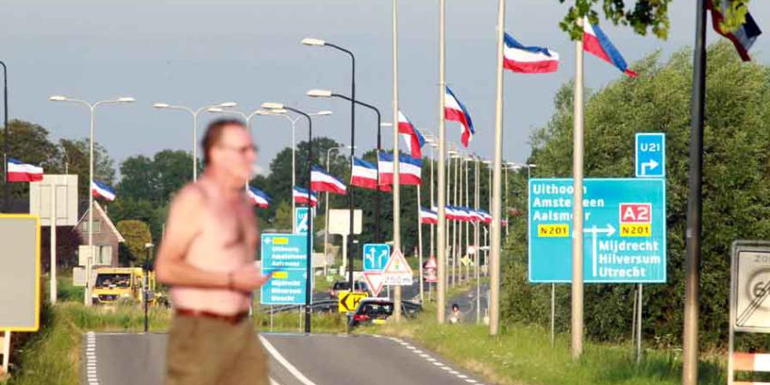 Boeren 'versieren' drukste provinciale weg N201 van Nederland uit protest