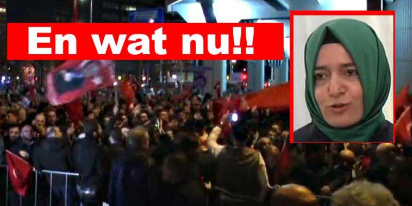 Turkse minister toch aangekomen nabij Turks consulaat in Rotterdam