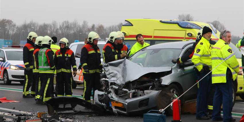 Meerdere gewonden bij aanrijding N34 Gieten