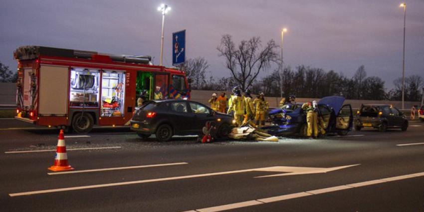 Chaos door ongeval op de A4