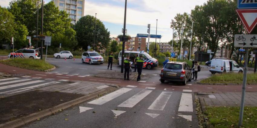 meisje, fiets, aangereden