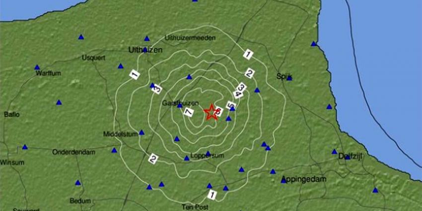 Zware aardbeving van 3.4 op de schaal van Richter treft Groningen
