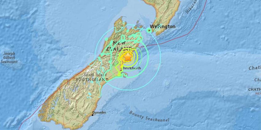 Zware aardbeving van 7,5 op schaal Richter treft Nieuw-Zeeland