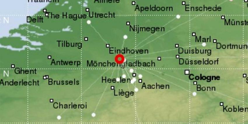 Lichte aardbeving in Limburg