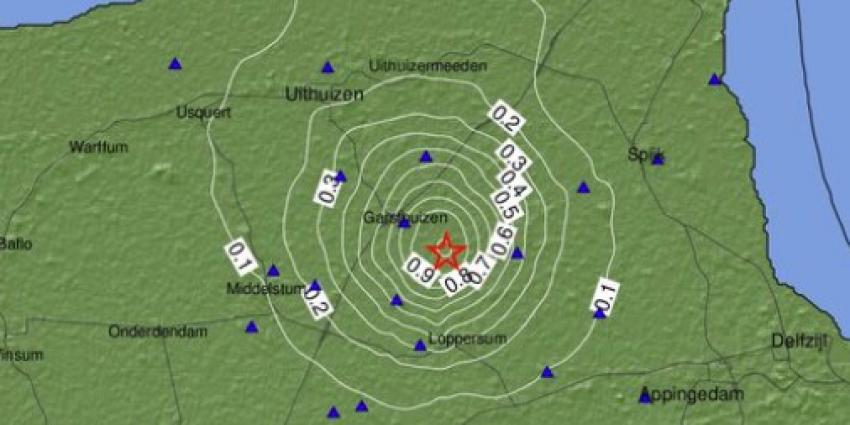 Aardbeving in gaswinningsgebied Groningen