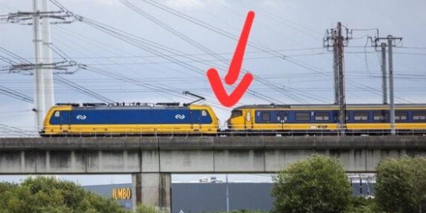 Trein maakt noodstop om liftende man