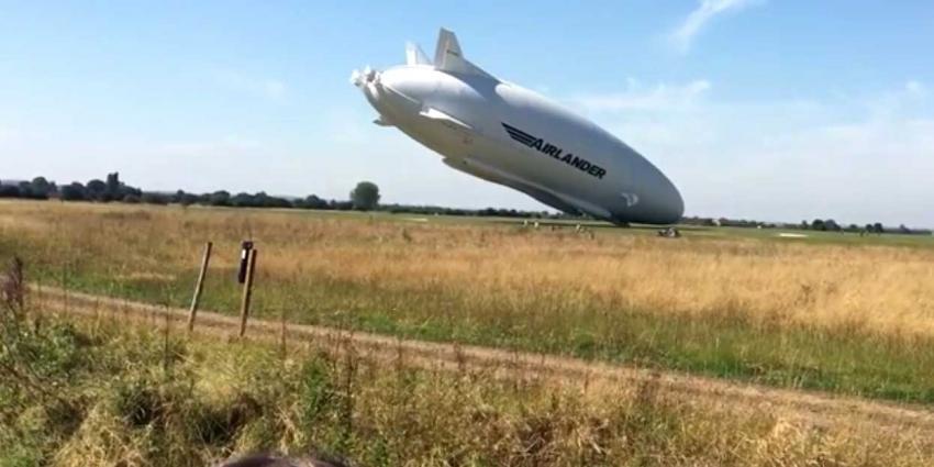 Landing Airlander loopt niet volgens plan