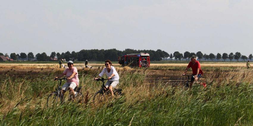  Brand op akker in Gasselternijveen