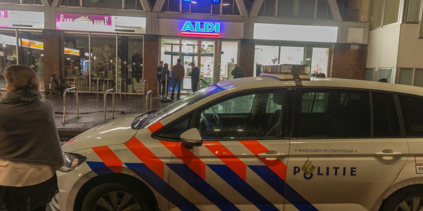Mannen overvallen Aldi in Groningen 