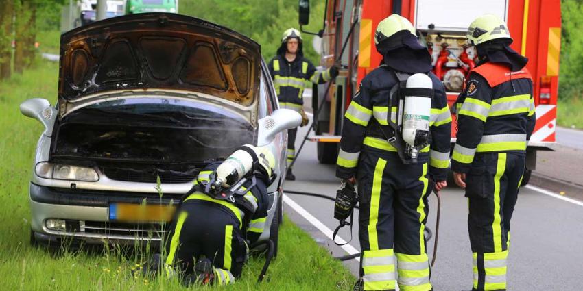 Auto vat vlam op Keulsebaan in Boxtel