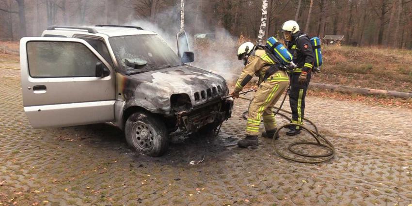  Autobrand in Staatsbos bij Gasselte