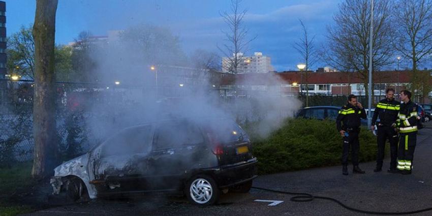 Auto in 's-Hertogenbosch volledig uitgebrand 