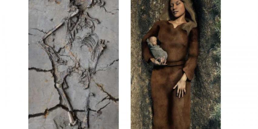6000 jaar oud babylijkje in arm vrouw gevonden in Nieuwegein