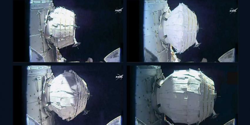 'Ballonkamer' ISS toch nog succesvol opgeblazen