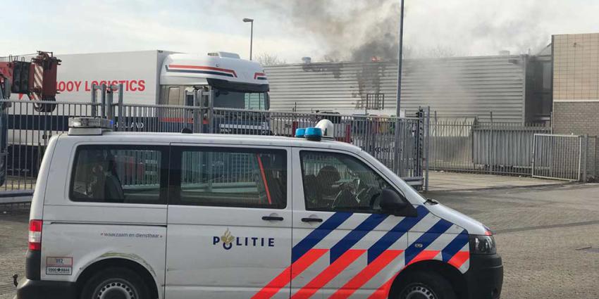 Grote brand bedrijf Schiedam