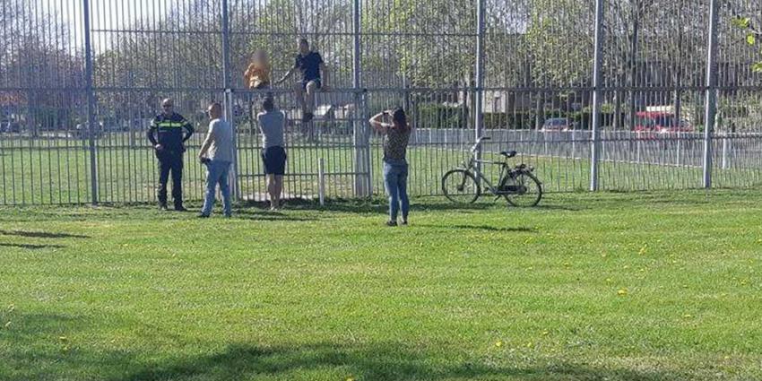 beknelling-kind-voetbaldoel