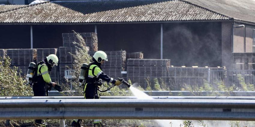 Vertraging door bermbrand  