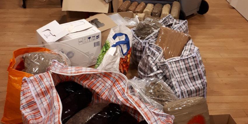 Politie neemt tientallen kilo’s drugs en duizenden euro’s in beslag