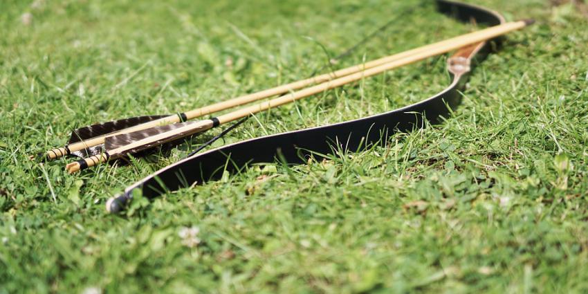 Foto van pijl en boog