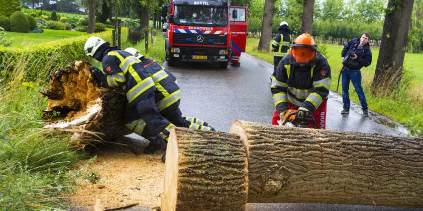 Zomerstorm zorgde voor extra drukte bij brandweer
