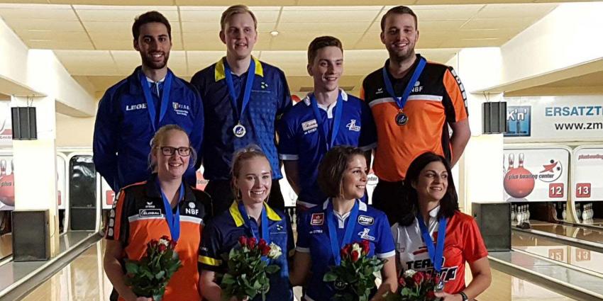 Nederlands team wint zilver en brons op EK bowlen