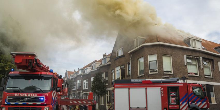 Brandweer redt katten bij woningbrand in Schiedam