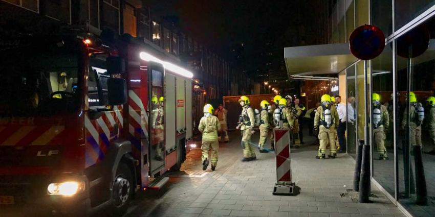 Ontruiming bij brand Rotterdams hotel