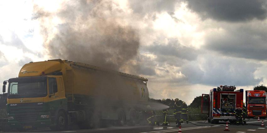 Foto van brand in tankauto | Stichting VIP | www.parkstadveendam.nl