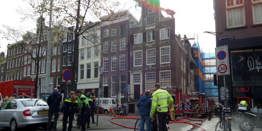 Grote brand in centrum Amsterdam