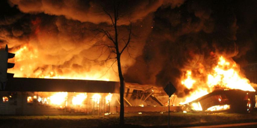 Brand in voormalig zwembad onder controle