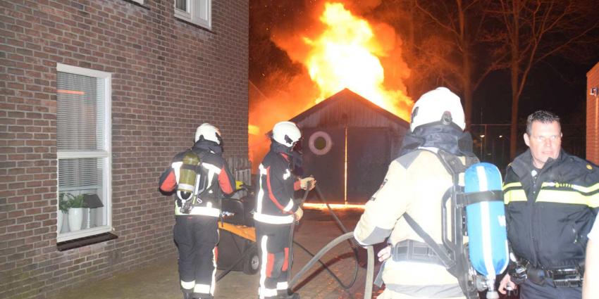 Garage brand af in Fluitenberg