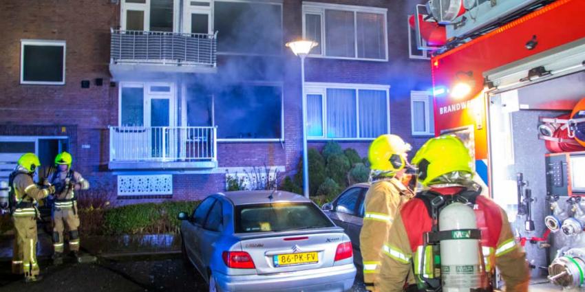 Mannen springen uit het raam bij brand in Vlaardingen