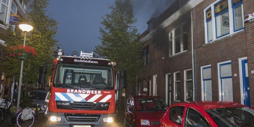 Gewonde bij brand in woning Schiedam 