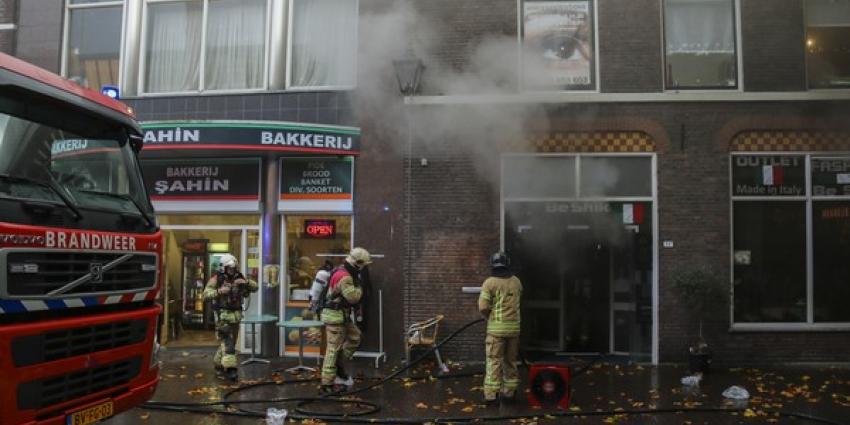 Grote brand in pand van Outlet fashion italy