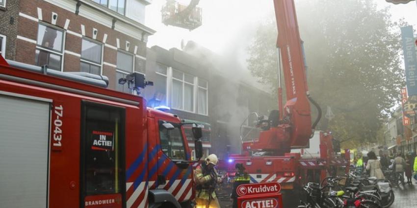 Grote brand in pand van Outlet fashion italy