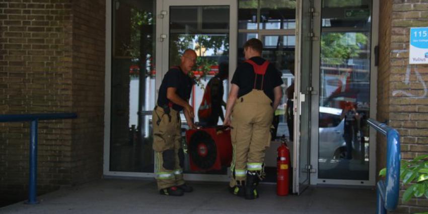 School ontruimd na brand 