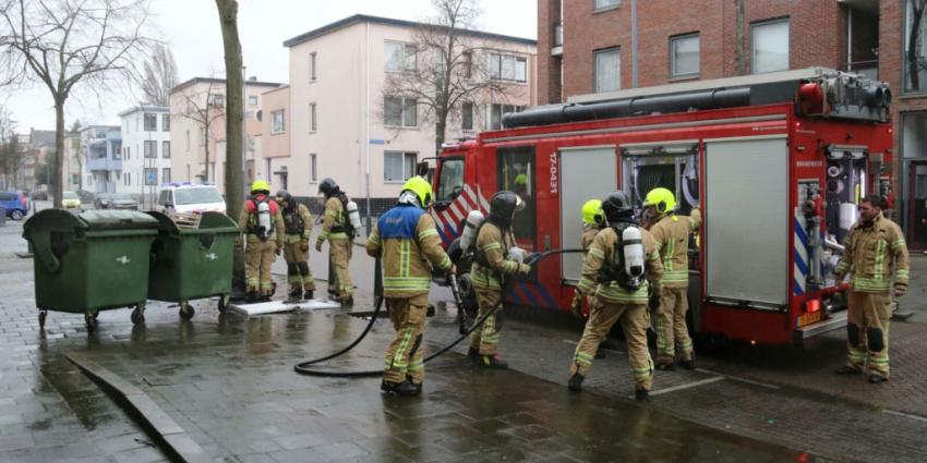 Brand pand Rotterdam blijkt containerbrand