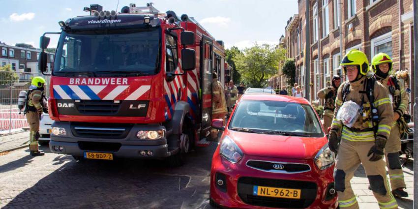 Brandweer druk met aangebrand eten