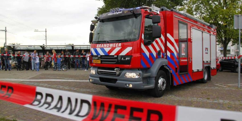 Bovenleiding in brand in Vlaardingen